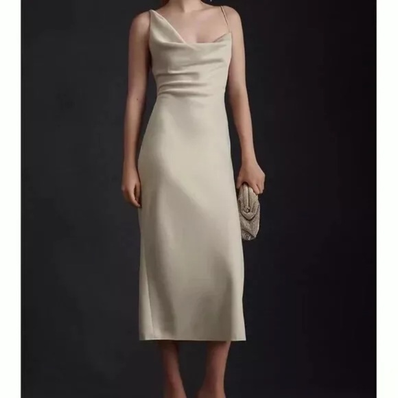BHLDN silk charmeuse slip dress - Picture 4 of 6